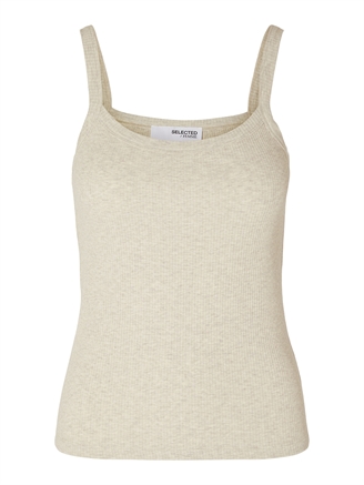 Selected Femme SlfCelica Anna Strap Tank Top Oatmeal